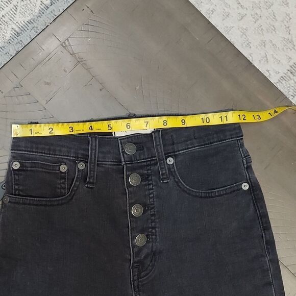 Madewell Cali Demi-Boot Faded Black Jeans Sz 24 - Picture 7 of 12